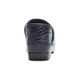Dansko Womens Professional Black Tooled Clogs