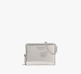 Kate Spade Natasha Metallic Smooth Leather Chain Compact Wristlet