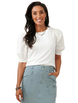 Democracy Womens Scoop Neck Knit Top
