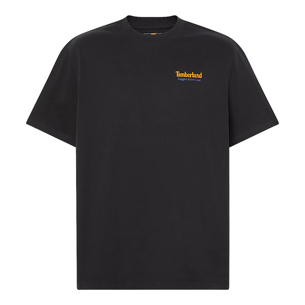 Timberland Mens Rugged Active Gear Back Graphic Short Sleeve T-Shirt