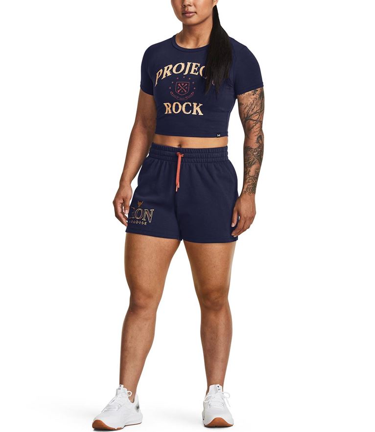 Under Armour Womens Project Rock Arena Baby T Short Sleeve T-Shirt