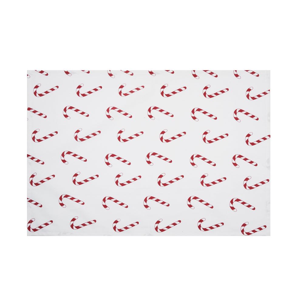 C&F Home Candy Cane Wishes Kitchen Towel