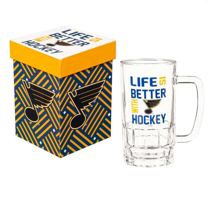 Team Sports America St. Louis Blues Glass Tankard Cup