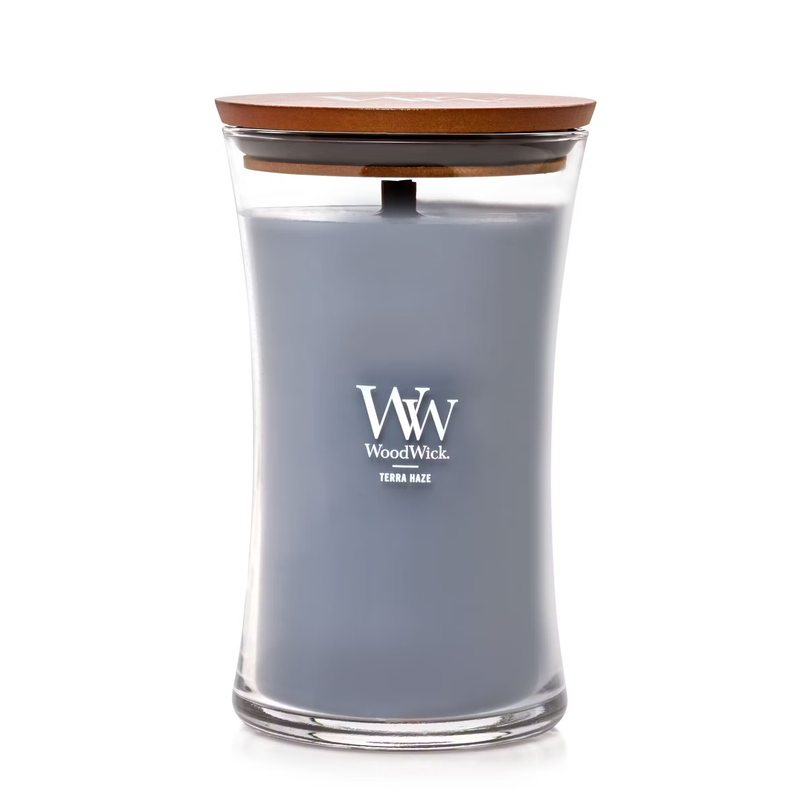 WoodWick Large Hourglass Candle - Terra Haze