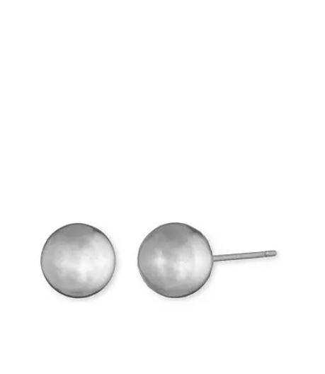 Lauren Ralph Lauren Silver-Tone Basic Stud Earrings - 6 mm