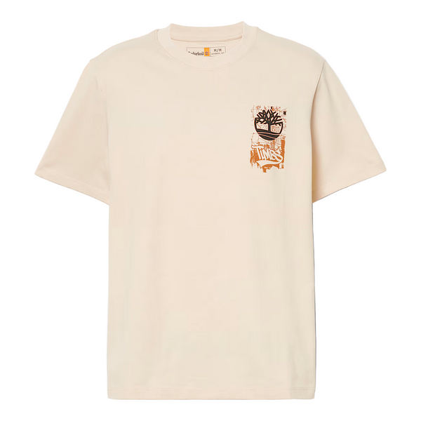 Timberland Mens Brand Carrier Slogan Back Graphic Short Sleeve T-Shirt