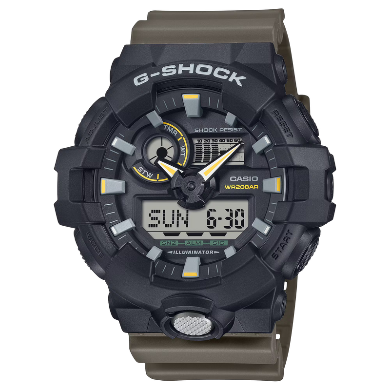 Casio Mens G-SHOCK GA710TU-1A3 700 Series Analog Digital Watch