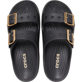 Crocs Womens Metallic Buckle Saturday Sandals