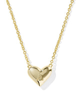 Kendra Scott Heart Letter A Gold Ivory Mother of Pearl Short Pendant Necklace