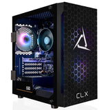 CLX SET Gaming Desktop - AMD Ryzen 5 5600G 3.9GHz 6-Core Processor, 8GB DDR4 Memory, Radeon Vega 7 1GB Shared Graphics, 500GB M.2 NVMe SSD, WiFi, Black CLX Edition Spear MicroATX Tower RGB Fans, Windows 11 Home 64-bit