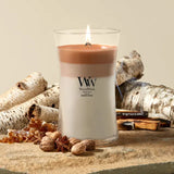 WoodWick Hearth Spice Large Hourglass Trilogy Candle - 21.5 oz.