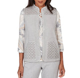 Ruby Rd. Womens Quilted Snap Front Vest