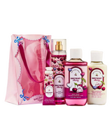 Bath & Body Works 4 Piece Gift Set - Sweetheart Cherry