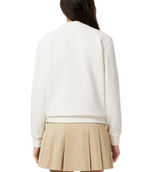 Lacoste Womens Relaxed Fit Piqué Crew Neck Sweatshirt