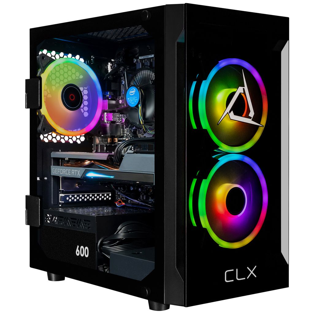 CLX SET Gaming Desktop - Intel Core i5 14400F 2.5GHz 10-Core Processor, 32GB DDR5 Memory, GeForce RTX 5060 Ti 8GB GDDR7 Graphics, 2TB SSD, WiFi, Windows 11 Home 64-bit
