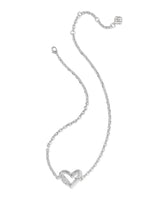 Kendra Scott Emery Silver Heart Short Pendant Necklace