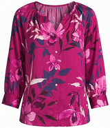 Tommy Bahama Womens Sunset Shimmer 3/4 Sleeve Top
