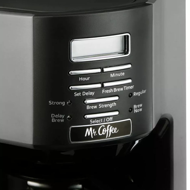 Mr. Coffee 12-Cup Programmable Coffeemaker with Strong Brew Selector