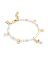 COACH Mini Cat Pearl Charms Bracelet