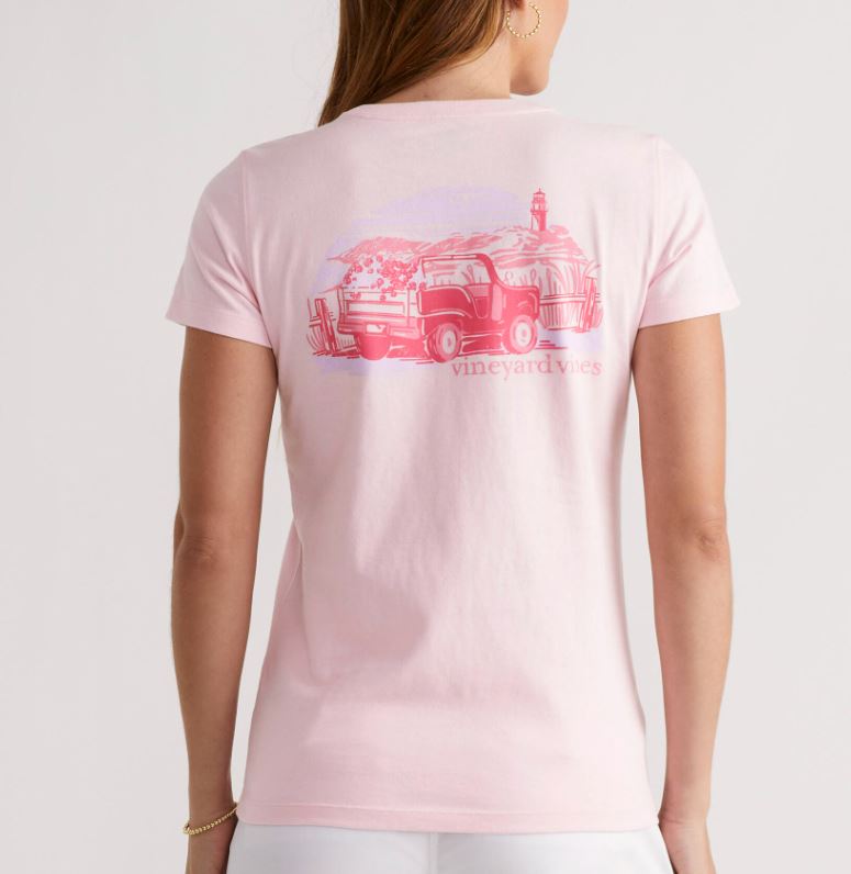 Vineyard Vines Womens Truck View Short Sleeve T-Shirt