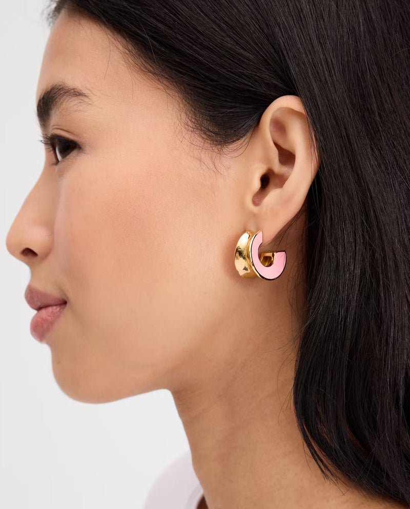 Kate Spade Bold Note Small Hoop Earrings