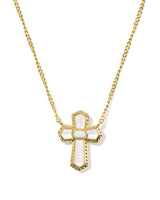 Kendra Scott Cross Medallion Short Pendant Necklace - Gold-Plated