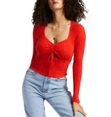Billabong Womens Just a Flirt Long Sleeve Top