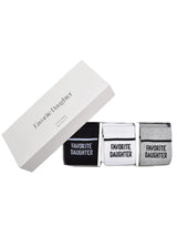 Favorite Daughter Womens The Collegiate Socks Box - Set of 3