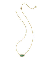Kendra Scott Elisa Bezel Gold Short Pendant Necklace