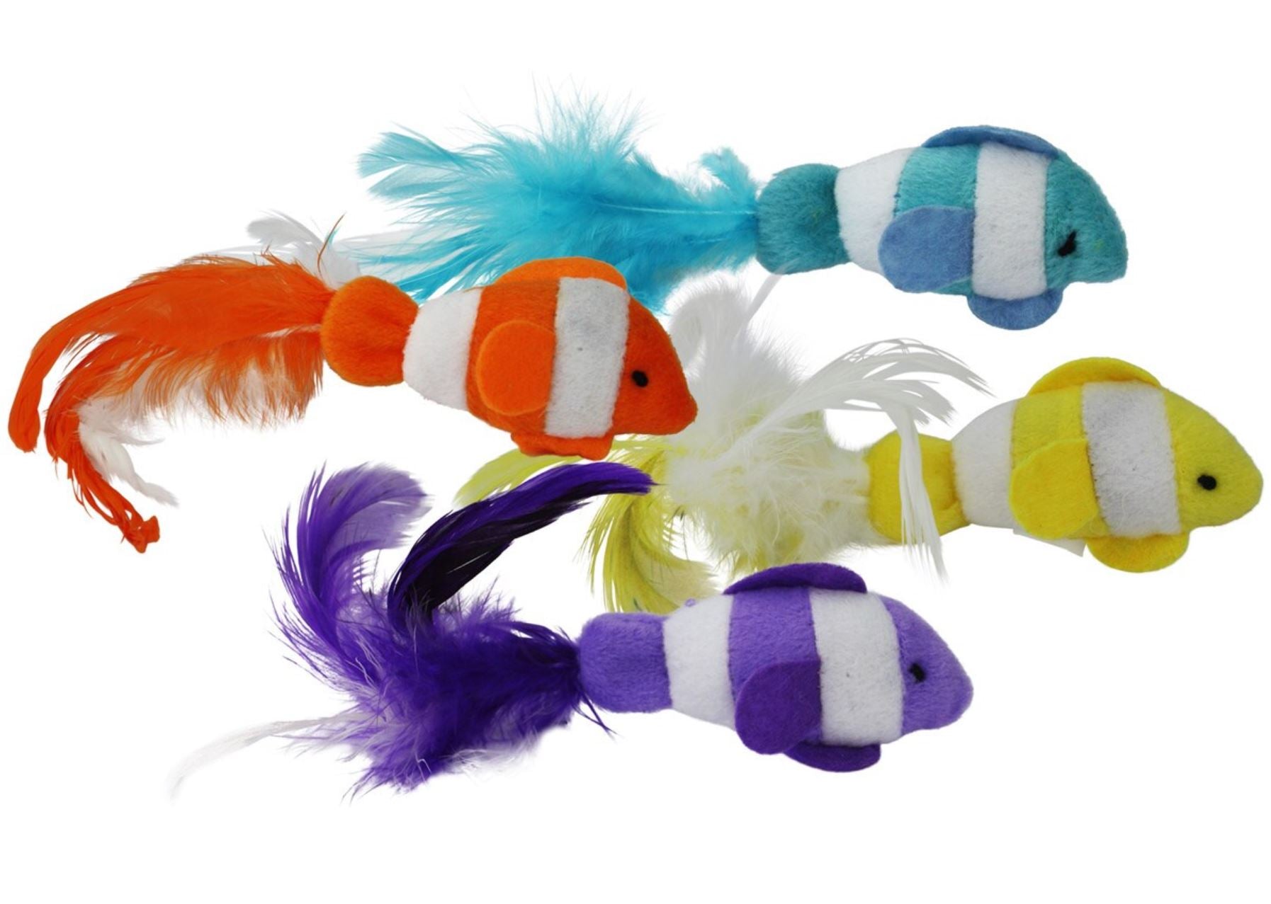 Multipet Clown Fish Cat Toy - Assorted