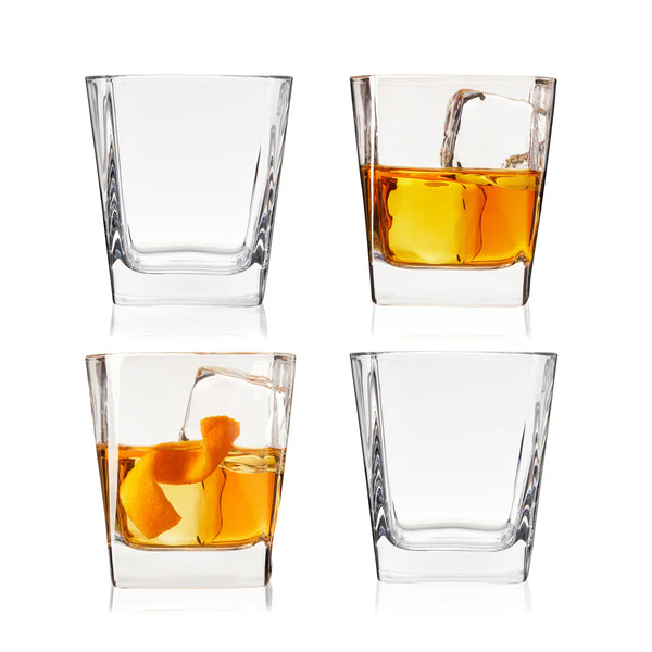 True Square Rocks Cocktail Glasses - Set Of 4