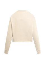 Favorite Daughter Womens The Cropped Velvet Flocked Sweatshirt