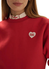Favorite Daughter Womens The Embroidered Favorite Daughter Heart Sweatshirt