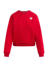 Favorite Daughter Womens The Embroidered Favorite Daughter Heart Sweatshirt