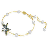 Swarovski Idyllia Angelic Bracelet - Crystal pearls, Starfish, Multicolored, Gold-tone plated