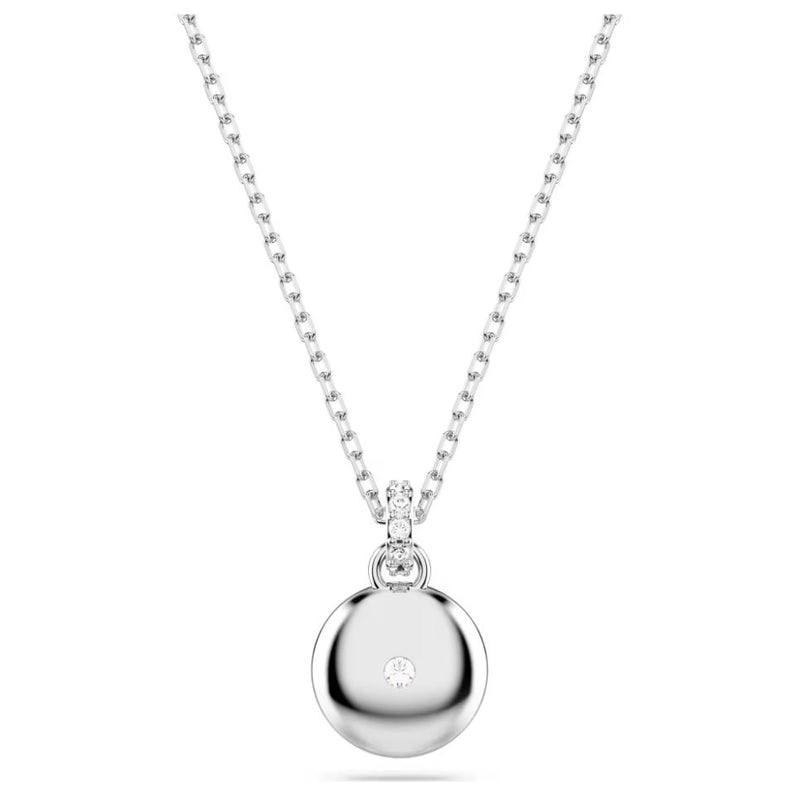 Swarovski Sublima Pendant Necklace - White, Rhodium Plated