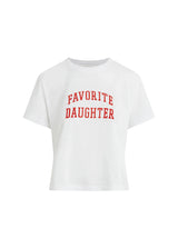 Favorite Daughter Womens The Cropped Collegiate Short Sleeve T-Shirt