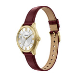 Fossil Womens Gilmore Three-Hand Red Leather Watch