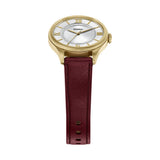 Fossil Womens Gilmore Three-Hand Red Leather Watch