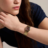 Fossil Womens Harlow Three-Hand Gold-Tone Stainless Steel Watch