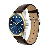 Fossil Mens Pearson Multi-Function Brown Leather Watch