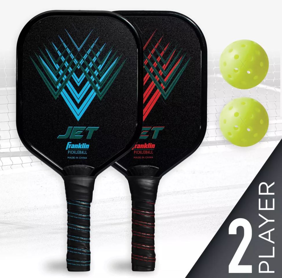 Franklin Sports X-40 Jet Aluminum Pickleball Paddle Set