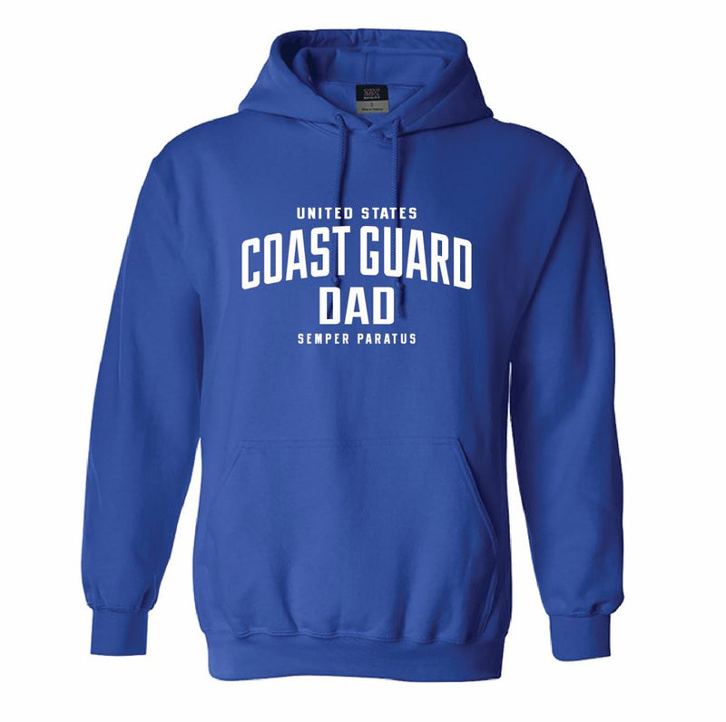 Coast Guard Mens Dad Pullover Hoodie