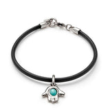 UNOde50 Ser Único Silver-Plated Leather Bracelet - Medium