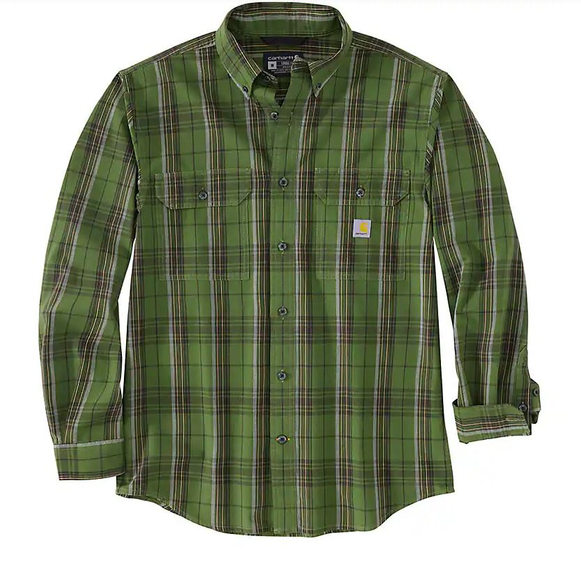 Carhartt Mens Loose Fit Chambray Long Sleeve Button Down Shirt