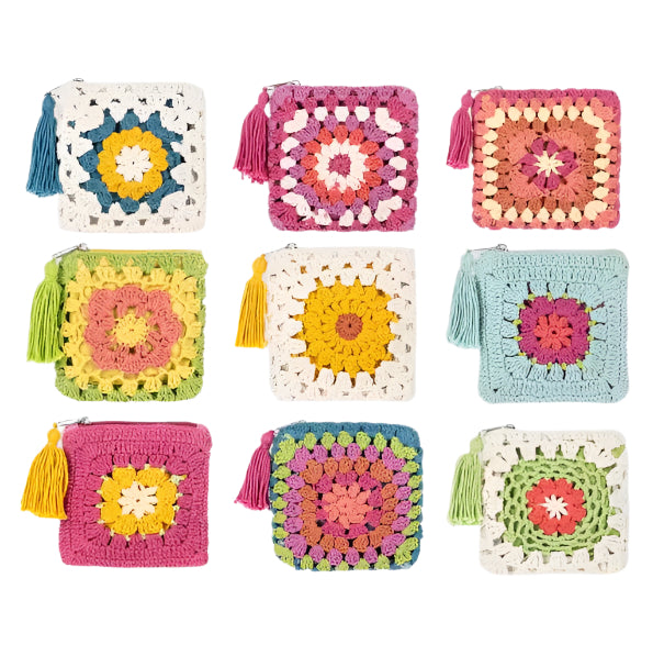 Ganz Crochet Flower Coin Purse