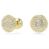 Swarovski Meteora Stud Earrings - White, Gold-tone plated