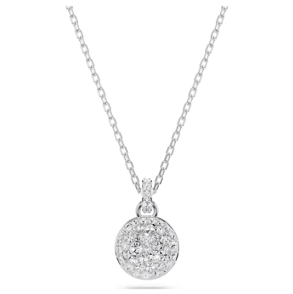 Swarovski Sublima Pendant Necklace - White, Rhodium Plated