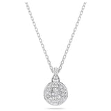 Swarovski Sublima Pendant Necklace - White, Rhodium Plated