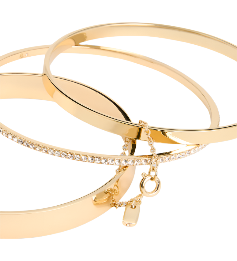 Lauren Ralph Lauren Gold-Plated Pavé Bangle Bracelet Set